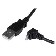 Image de StarTech.com Câble Micro USB 2 m - A vers Micro B coudé 90° vers le bas (USBAUB2MD)