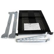 Image de StarTech.com Étagère Coulissante Ventilée 2U pour Rack Serveur avec Bras de Gestion des Câbles - Profondeur de Montage Réglable de 70,3 à 80,2cm - 22,6kg - Étagère pour Plat ... (UNISLDSHF192)