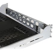 Image de StarTech.com Étagère Coulissante Ventilée 2U pour Rack Serveur avec Bras de Gestion des Câbles - Profondeur de Montage Réglable de 70,3 à 80,2cm - 22,6kg - Étagère pour Plat ... (UNISLDSHF192)