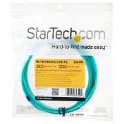 Image de StarTech.com Câble Fibre Optique Multimode de 3m LC/UPC à LC/UPC OM3, Fibre Zipcord Full Duplex 50/125µm, Réseaux 100G, LOMMF/VCSEL, <0.3dB Faible Perte d'Insertion, Cordon Pa ... (A50FBLCLC3)