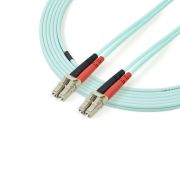 Image de StarTech.com Câble Fibre Optique Multimode de 3m LC/UPC à LC/UPC OM3, Fibre Zipcord Full Duplex 50/125µm, Réseaux 100G, LOMMF/VCSEL, <0.3dB Faible Perte d'Insertion, Cordon Pa ... (A50FBLCLC3)