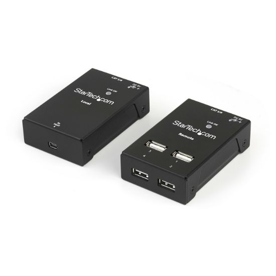 Image de StarTech.com Prolongateur USB 2.0 4 Ports - Extendeur USB sur Cat5/Cat6 Jusqu'à 40m - Prolongateur Compact USB 2.0 sur Ethernet (USB2004EXTV)