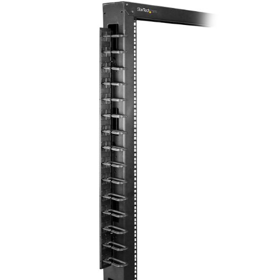Image de StarTech.com Panneau de gestion de câbles 0U de 91 cm pour rack - Guide-câbles avec anneaux (CMVER20UD)