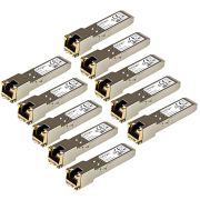 Image de StarTech.com Module SFP GBIC compatible Cisco GLC-T - Transceiver 1000BASE-T - Paquet de 10 (GLCT10PKST)