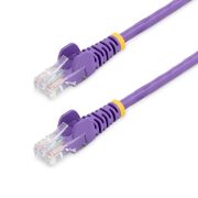 Image de StarTech.com Câble réseau Cat5e sans crochet de 7 m - Violet (45PAT7MPL)