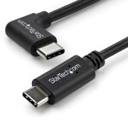 Image de StarTech.com Câble de Charge USB-C de 1m, Coudé à Droite, Charge et Synchronisation, 60W (3A) PD, Câble de Charge USB 2.0 pour Ordinateur Portable - Cordon de Charge USB C (USB2CC1MR)