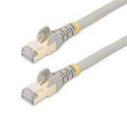 Image de StarTech.com Câble réseau Cat6a STP blindé sans crochet de 2 m - Gris (6ASPAT2MGR)