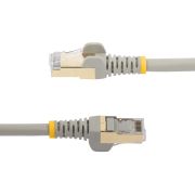 Image de StarTech.com Câble réseau Cat6a STP blindé sans crochet de 2 m - Gris (6ASPAT2MGR)