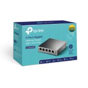 Image de TP-Link TL-SG1005P Non-géré Gigabit Ethernet (10/100/1000) Connexion Ethernet, supportant l'alimentation via ce port (PoE) Noir (TL-SG1005P V1)