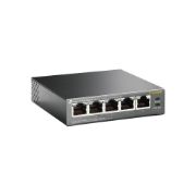 Image de TP-Link TL-SG1005P Non-géré Gigabit Ethernet (10/100/1000) Connexion Ethernet, supportant l'alimentation via ce port (PoE) Noir (TL-SG1005P V1)