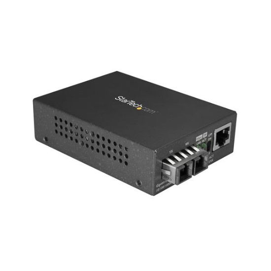 Image de StarTech.com convertisseur de support réseau 1000 Mbit/s 1310 nm Monomode Noir (MCMGBSCSM10)