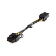 Image de StarTech.com Câble adaptateur d'alimentation PCI Express à 6 broches vers 8 broches de 15 cm - F/M (PCIEX68ADAP)