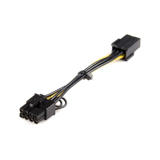 Image de StarTech.com Câble adaptateur d'alimentation PCI Express à 6 broches vers 8 broches de 15 cm - F/M (PCIEX68ADAP)