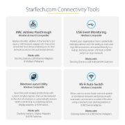 Image de StarTech.com Dock USB C - Station d'Accueil USB-C à Double Écran 4K HDMI - 100 W Power Delivery Pass-through, GbE, 2 USB A - Mini Hub Type C - Adaptateur Multiport pour PC Po ... (DK30C2HAGPD)