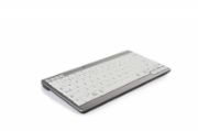 Image de BakkerElkhuizen UltraBoard 950 Wireless clavier Bureau Bluetooth AZERTY Belge Gris clair, Blanc (BNEU950WBE)