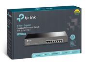 Image de TP-Link TL-SG1008MP Non-géré Gigabit Ethernet (10/100/1000) Connexion Ethernet, supportant l'alimentation via ce port (PoE) 1U Noir (TL-SG1008MP V2)