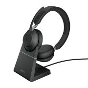 Image de Jabra Evolve2 65 Casque Sans fil Arceau Bureau/Centre d'appels USB Type-A Bluetooth Socle de chargement Noir (26599-999-989)