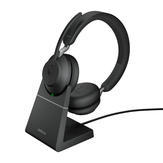Image de Jabra Evolve2 65 Casque Sans fil Arceau Bureau/Centre d'appels USB Type-A Bluetooth Socle de chargement Noir (26599-999-989)