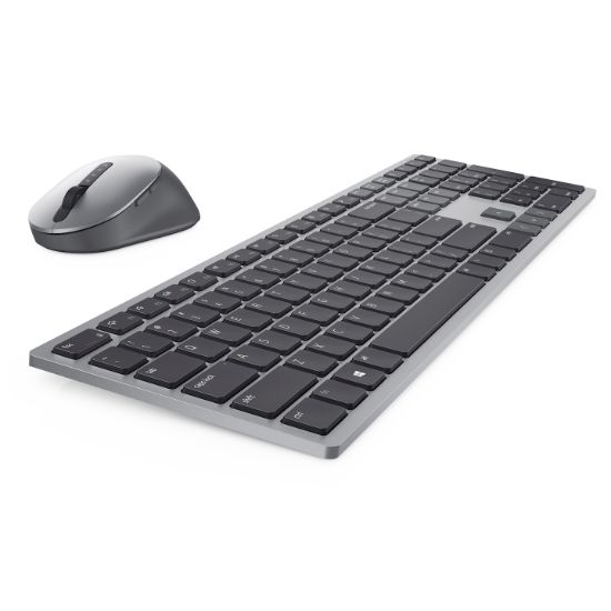 Image de DELL KM7321W clavier Souris incluse Bureau RF sans fil + Bluetooth QWERTY Anglais britannique Gris, Titane (KM7321WGY-UK)