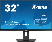 Image de iiyama ProLite écran plat de PC 80 cm (31.5") 3840 x 2160 pixels 4K Ultra HD LCD Noir (XUB3293UHSN-B5)