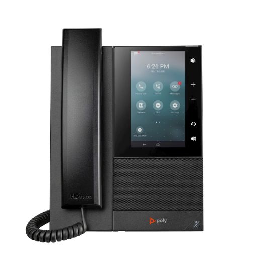 Image de HP Poly Téléphone multimédia professionnel Poly CCX 505 avec Open SIP et compatible PoE (82Z82AA)