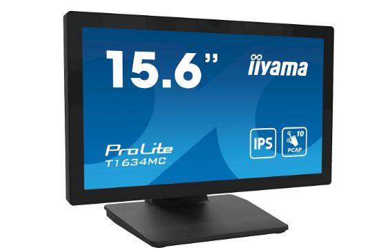 Image de iiyama ProLite écran plat de PC 39,6 cm (15.6") 1920 x 1080 pixels Full HD LED Écran tactile Noir (T1634MC-B1S)