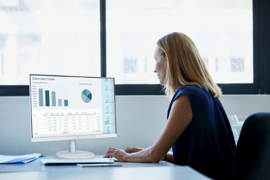 Image de Philips V Line écran plat de PC 60,5 cm (23.8") 1920 x 1080 pixels Full HD LCD Blanc (241V8AW/00)