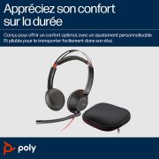 Image de HP Poly Micro-casque Poly Blackwire 5220 stéréo USB-C + connexion 3,5 mm + adaptateur USB-C/A (8X231AA)
