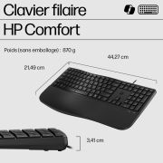 Image de HP 485 Comfort Wired Keyboard (8T6M2AA#ABB)