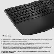 Image de HP 685 CFT DUAL-MODE KBD clavier Bureau RF sans fil + Bluetooth Noir (8T6L9UT#AC0)