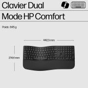 Image de HP 685 CFT DUAL-MODE KBD clavier Bureau RF sans fil + Bluetooth Noir (8T6L9UT#AC0)