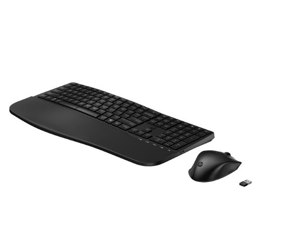 Image de HP 685 CFT DUAL-MODE KB/MSE COMBO clavier Souris incluse Bureau RF sans fil + Bluetooth Noir (8T6L7UT#AC0)