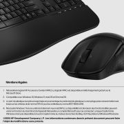 Image de HP 685 CFT DUAL-MODE KB/MSE COMBO clavier Souris incluse Bureau RF sans fil + Bluetooth Noir (8T6L7UT#AC0)