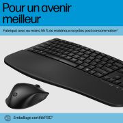 Image de HP 685 CFT DUAL-MODE KB/MSE COMBO clavier Souris incluse Bureau RF sans fil + Bluetooth Noir (8T6L7UT#AC0)