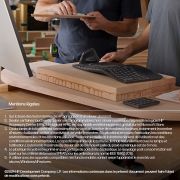 Image de HP 965 BLK ERGONOMIC WL KBD clavier Maison RF sans fil + Bluetooth Noir (7E756AA#AC0)