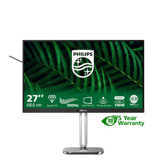 Image de Philips 5000 series écran plat de PC 68,6 cm (27") 2560 x 1440 pixels Quad HD LCD Noir (27B2G5601/00)