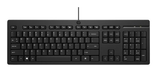 Image de HP 125 Wired Keyboard (Bulk) clavier Bureau USB Noir (AY2Y7A6)