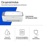Image de HP DeskJet 2922 Sans fil All-in-One Couleur Imprimante (A24HVB)