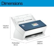 Image de HP ScanJet Enterprise Flow N9000 sn1 Scanner à défilement A3, jusqu’à 80ppm/160ipm, 600x 600 DPI (8Q4W1A)