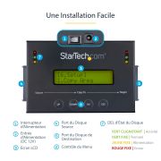 Image de StarTech.com Duplicateur de Disque Dur Autonome 1:1 avec Gestionnaire d'Images pour la Sauvegarde et la Restauration, Stockage de Plusieurs Images de Disque sur un Disque SAT ... (SATDUP11IMG)