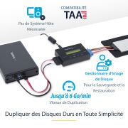 Image de StarTech.com Duplicateur de Disque Dur Autonome 1:1 avec Gestionnaire d'Images pour la Sauvegarde et la Restauration, Stockage de Plusieurs Images de Disque sur un Disque SAT ... (SATDUP11IMG)