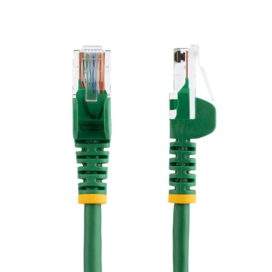 Image de StarTech.com Câble réseau Cat5e UTP sans crochet de 2m - Cordon Ethernet RJ45 anti-accroc - M/M - Vert (45PAT2MGN)