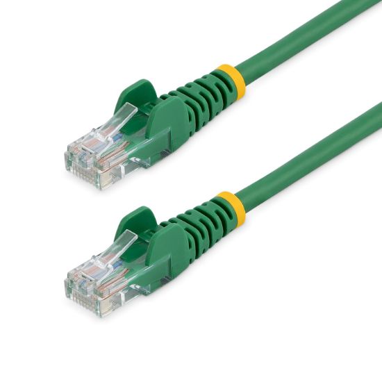 Image de StarTech.com Câble réseau Cat5e sans crochet de 50 cm - Vert (45PAT50CMGN)
