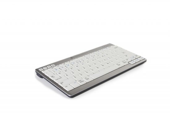 Image de BakkerElkhuizen UltraBoard 950 Wireless clavier Bureau Bluetooth QWERTZ Allemand Gris clair, Blanc (BNEU950WDE)