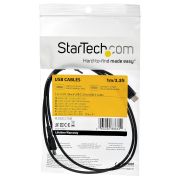 Image de StarTech.com Câble de Charge Rapide USB-A vers USB-C de 1m, Robuste, Charge et Synchronisation, 3A, USB 2.0, Gaine TPE Noire et Fibre d'Aramide - Cordon de Charge USB (RUSB2AC1MB)