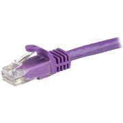 Image de StarTech.com Cordon de raccordement UTP CAT6 (7,5 m) sans crochet - Câble patch RJ45 - Violet (N6PATC750CMPL)