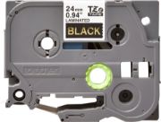 Image de Brother ruban d'étiquette Or sur noir (TZE-R354)