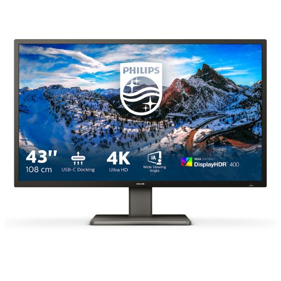 Image de Philips P Line écran plat de PC 108 cm (42.5") 3840 x 2160 pixels 4K Ultra HD LCD Noir (439P1/00)