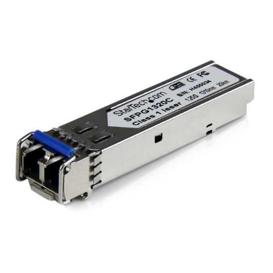 Image de StarTech.com Module transceiver SFP Mini-GBIC à fibre optique monomode LC Gigabit, DDM - Compatible Cisco GLC-LH-SMD - 20 km (SFPG1320C)