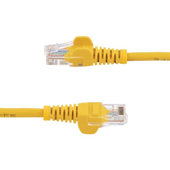 Image de StarTech.com Câble réseau Cat5e sans crochet de 5 m - Jaune (45PAT5MYL)